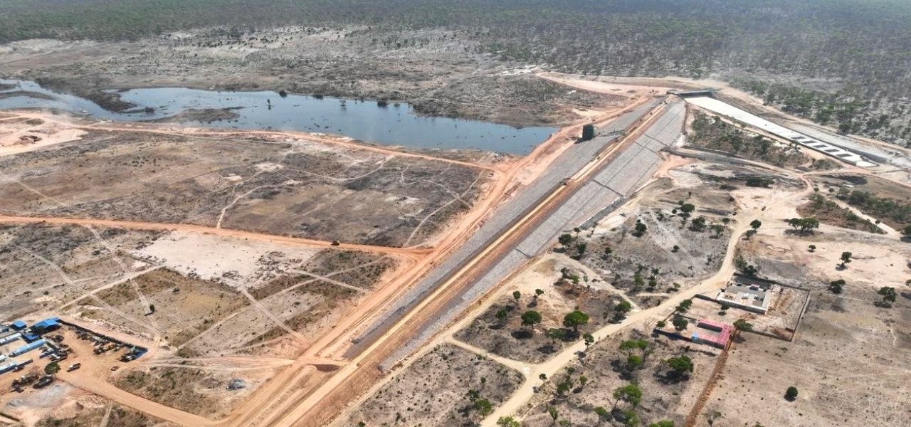 The Ndúe dam, in Angola
